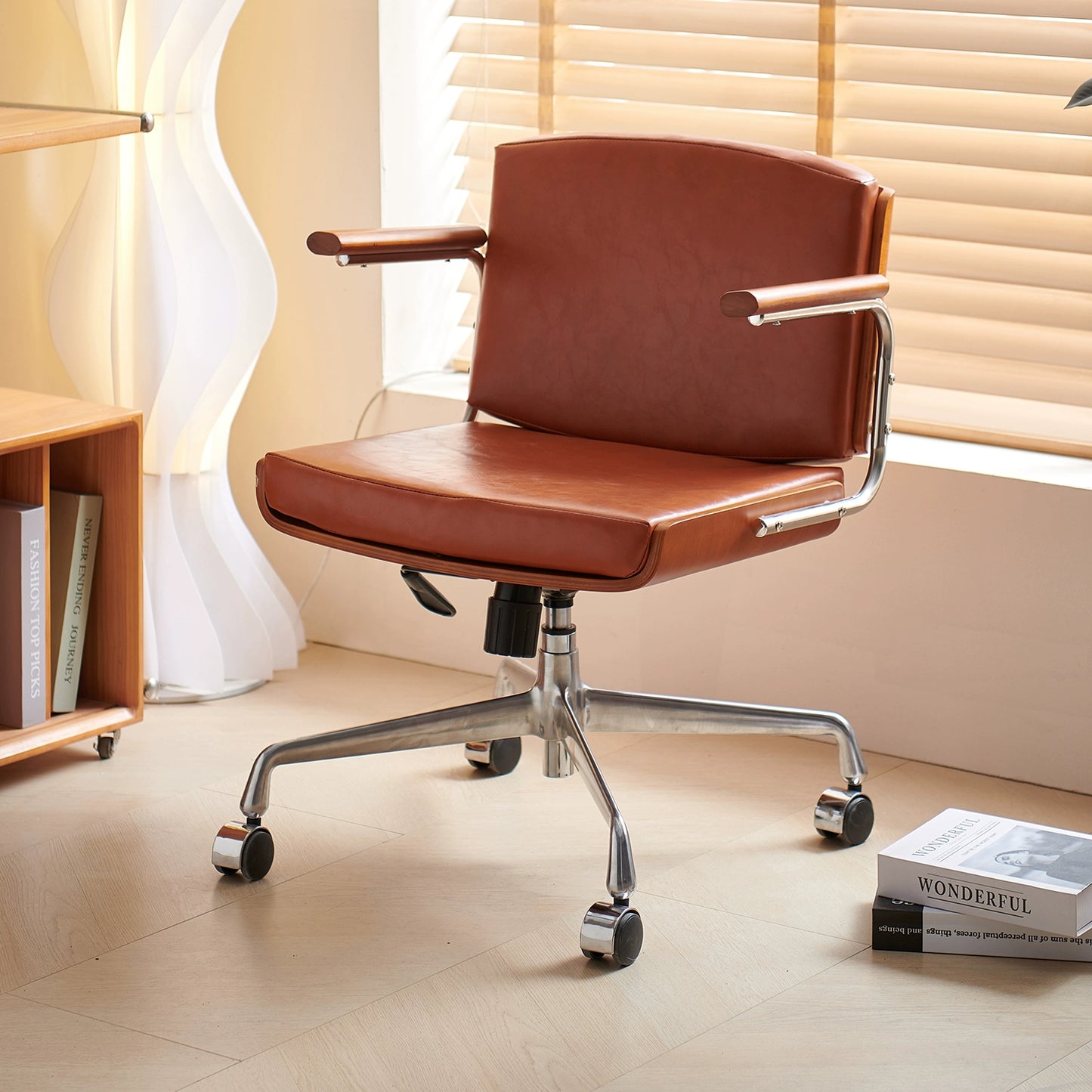 Hebe Computer Bürostuhl Beweglicher Lernschreibtischstuhl Sitzender bequemer Freizeitsitz Licht Luxus 