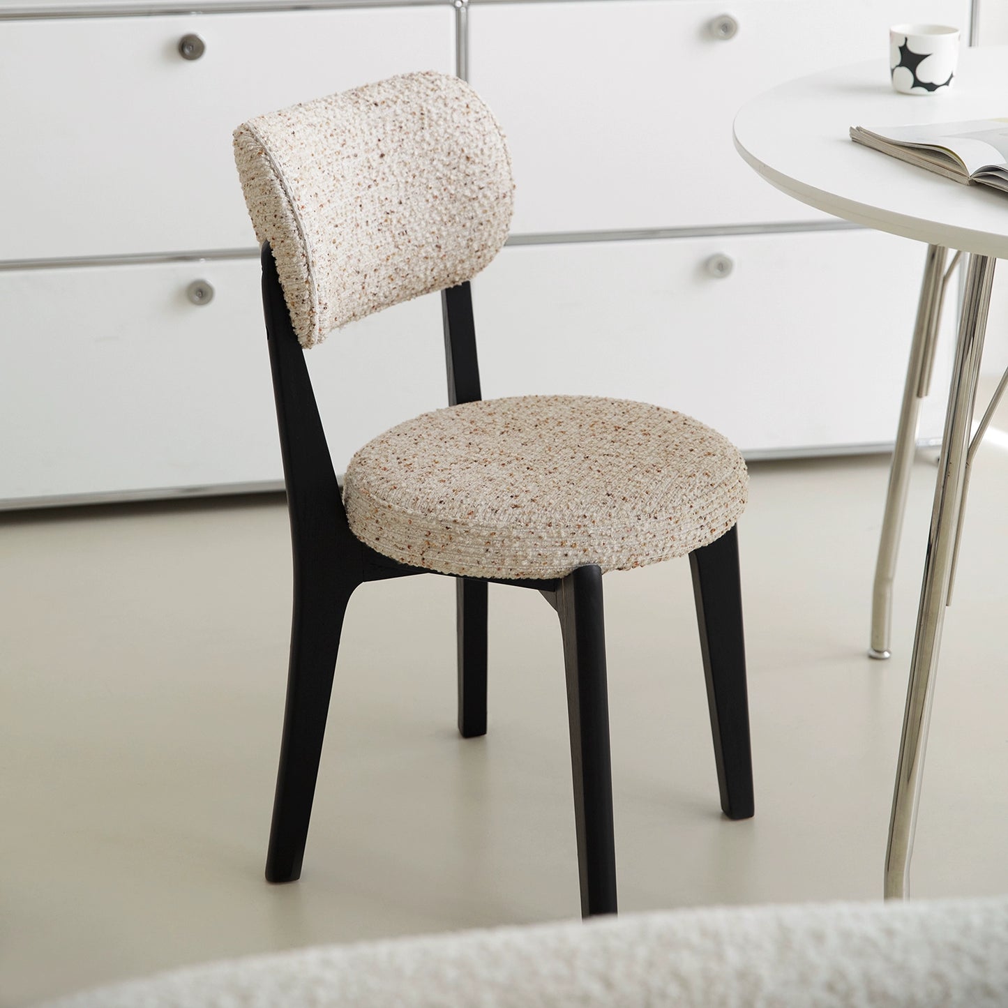 Creme wind stuhl haushalt massivholz retro esszimmer stuhl weiche tasche Ins Popularleisure rückenlehne dressing stuhl kreative 