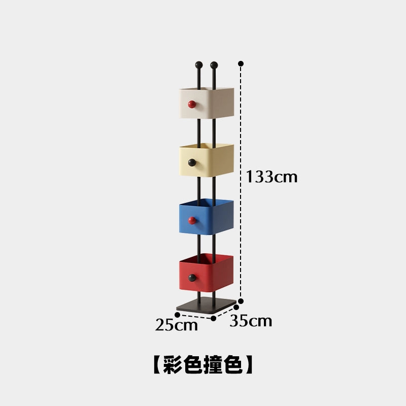 Square Box Bücherregal Wohnzimmer Home Boden Eckregal Kinderzimmer Schmiedeeisen Zeitschriftenständer an der Wand
