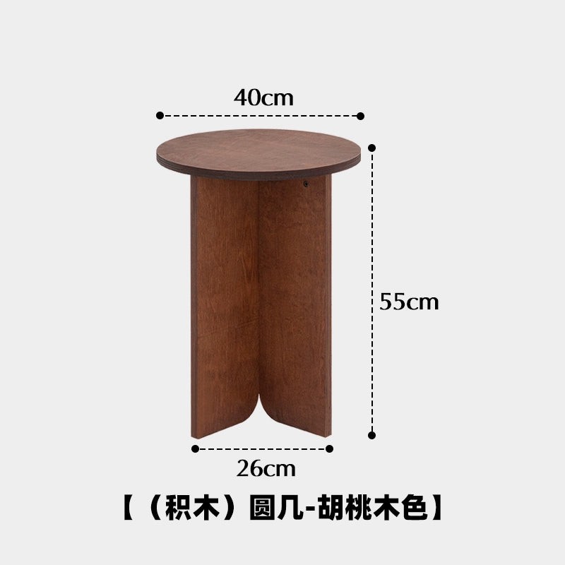 Massivholz rand paar retro sofa kaffee tisch kleine Ins Popularminimalist ecke paar Koreanische blogger runde paar kreative