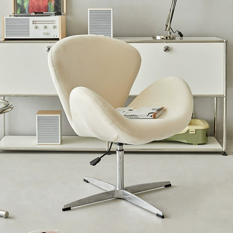 Einzigen computer stuhl rotierenden ins schwan stuhl casual einfache creme stil dressing stuhl 