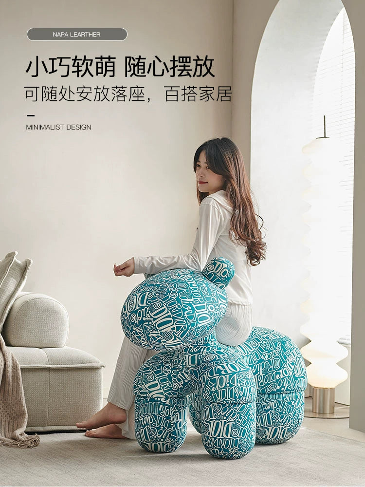 Home Furnishing Pony Chair Creative Chair Pony Chair Children's Seat Cartoon Animal Stool Children's Fun Doll Chair