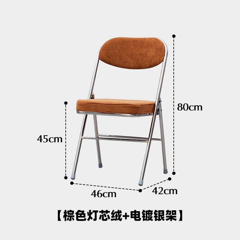 Retro restaurant stuhl antike cord klappstuhl Ins Popularcafe alten rückenlehne esszimmerstuhl 