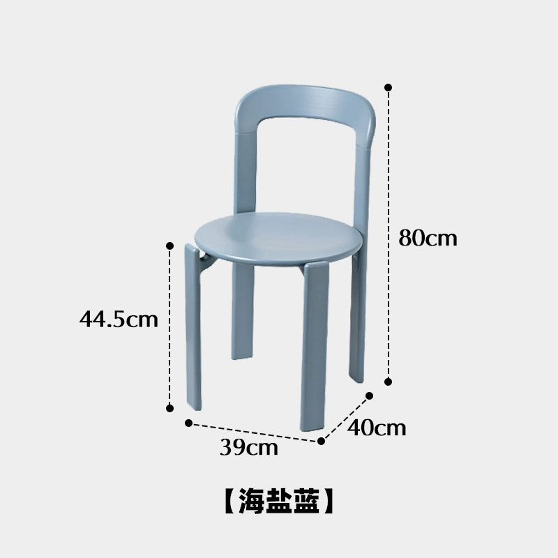 Mittelalterlicher Esszimmerstuhl aus Massivholz, Farbstuhl, minimalistischer Esstischstuhl für Zuhause, Café-Rückenlehne, Stapel 