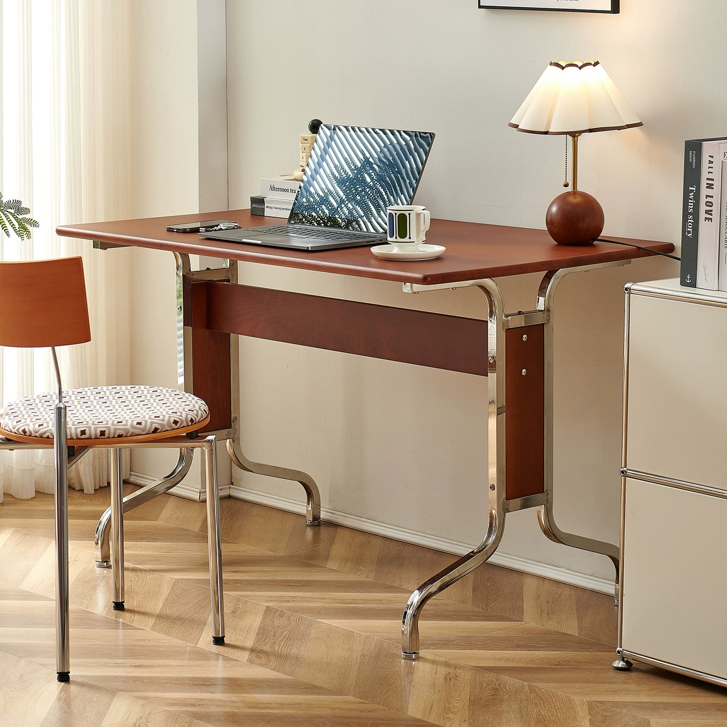 Massivholz Mittelalterlicher Schreibtisch Haushalt Bauhaus Stil Büro Werkbank Kleine Wohnung Einfacher Computertisch 