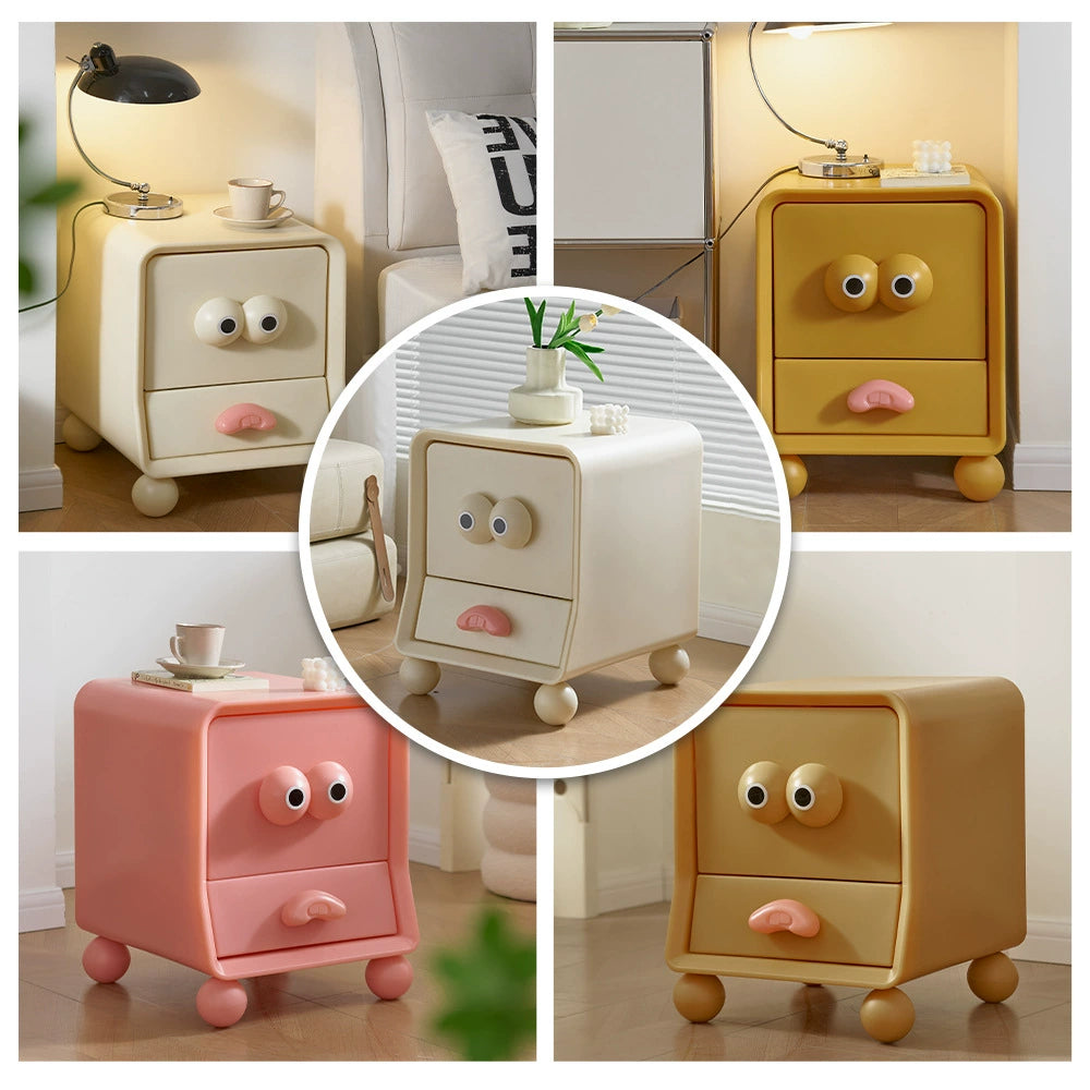 Clown Nachttisch Kreativ Niedlich Cartoon Kleiner Lagerschrank Creme Wind Kinderregal Haushalt