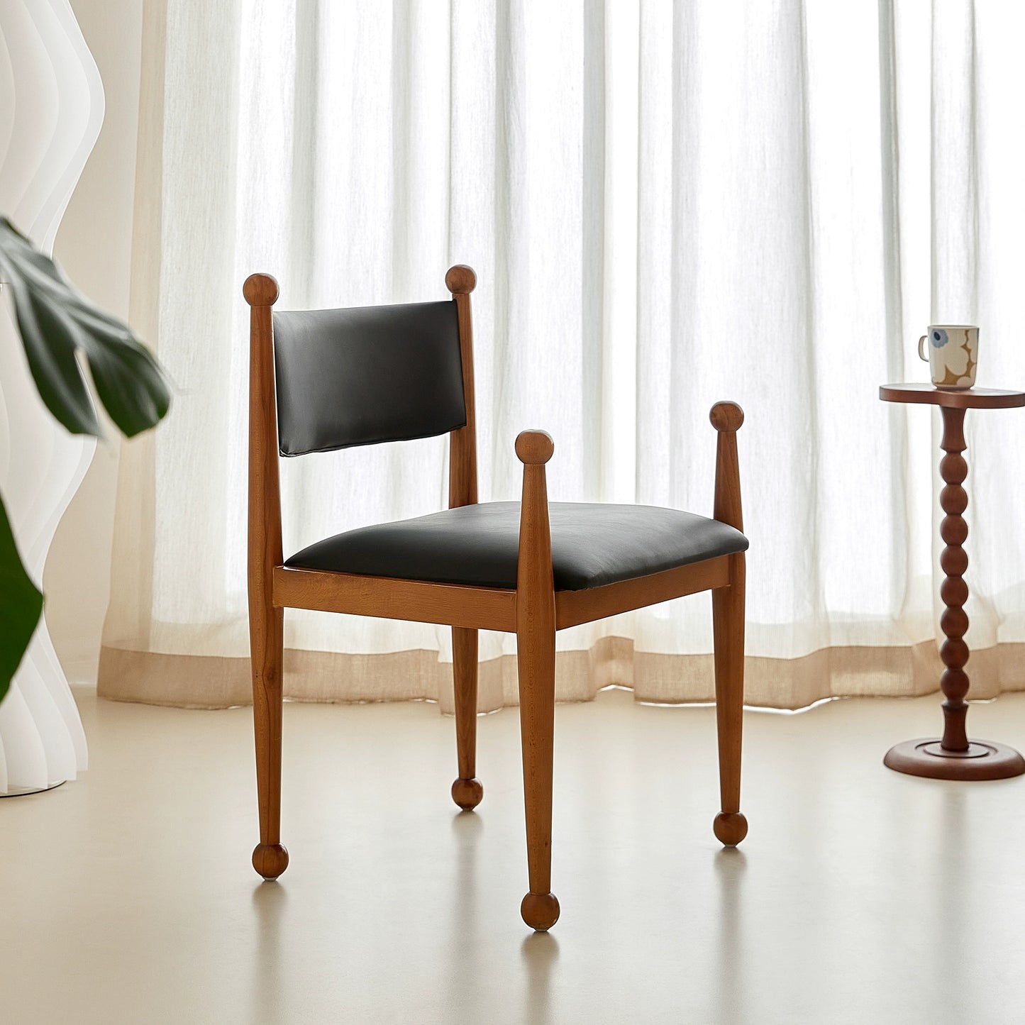 Nordic retro esszimmer stuhl massivholz designer stuhl vintage bett und frühstück cafe stuhl ins licht luxus