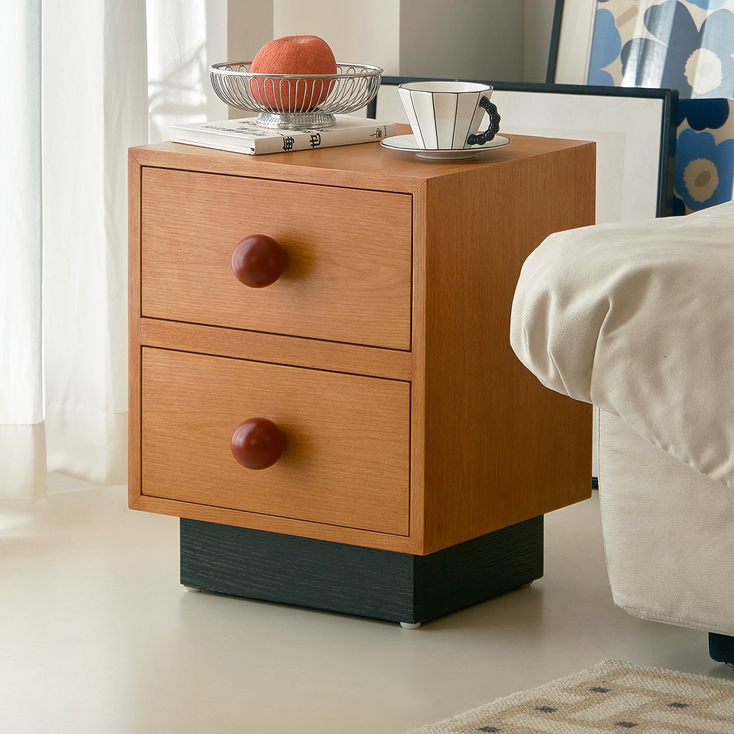 Kreative holz nachttisch regal licht luxus high-end-schließfach hause schlafzimmer kinder Internet prominente 