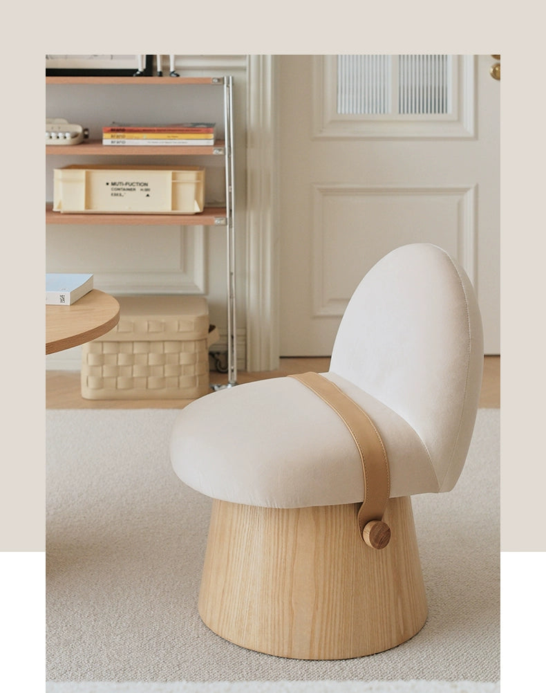 minimalistischer Einzelsofastuhl Wabi Sandy Wind Massivholz Esszimmerstuhl mittelalterlicher Designer Einzelstuhl leichter Luxus Freizeitstuhl 