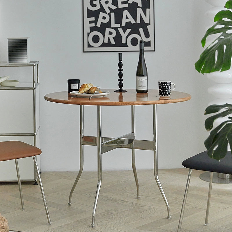 Retro Massivholz Esstisch Haushalt Kleine Wohnung Esstisch Nordischen Stil Runder Tisch Japanischen Einfache 