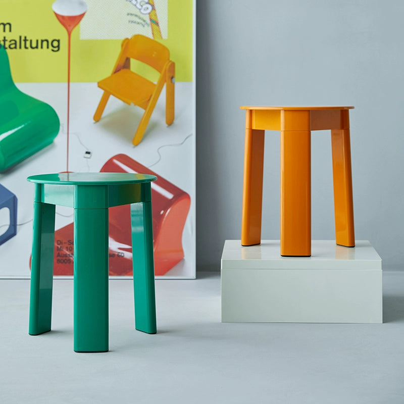 Mittelalterliche Replik Kunststoff Rundhocker Home Modern Simple Room Kleiner Stuhl Ins PopularMultifunktionaler niedriger Hocker 