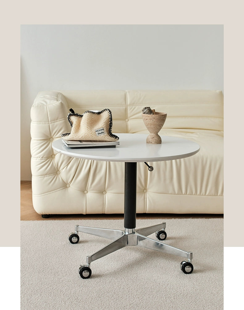 Heben retro kaffee tisch einfache kleine wohnung kaffee tisch kleine runde tisch abnehmbare büro computer tisch 