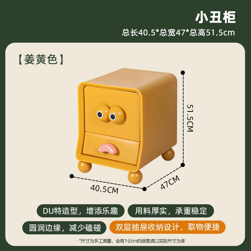 Clown Nachttisch Kreativ Niedlich Cartoon Kleiner Lagerschrank Creme Wind Kinderregal Haushalt