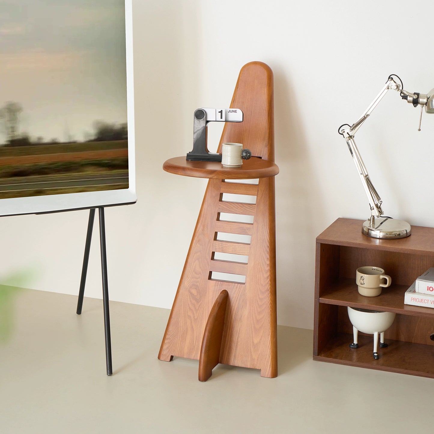 Mittelalterlicher Esszimmerstuhl aus Massivholz, kreativer Designerstuhl, Heim, künstlerischer Sinn, Rückenlehne, Hocker, leichter Luxus, fortschrittlich 