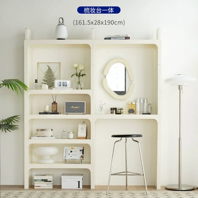 Kombinationsregal mittelalterlicher Modul-Lagerschrank in minimalistischem Bodenbücherregal mehrschichtiges Präsentationsregal 