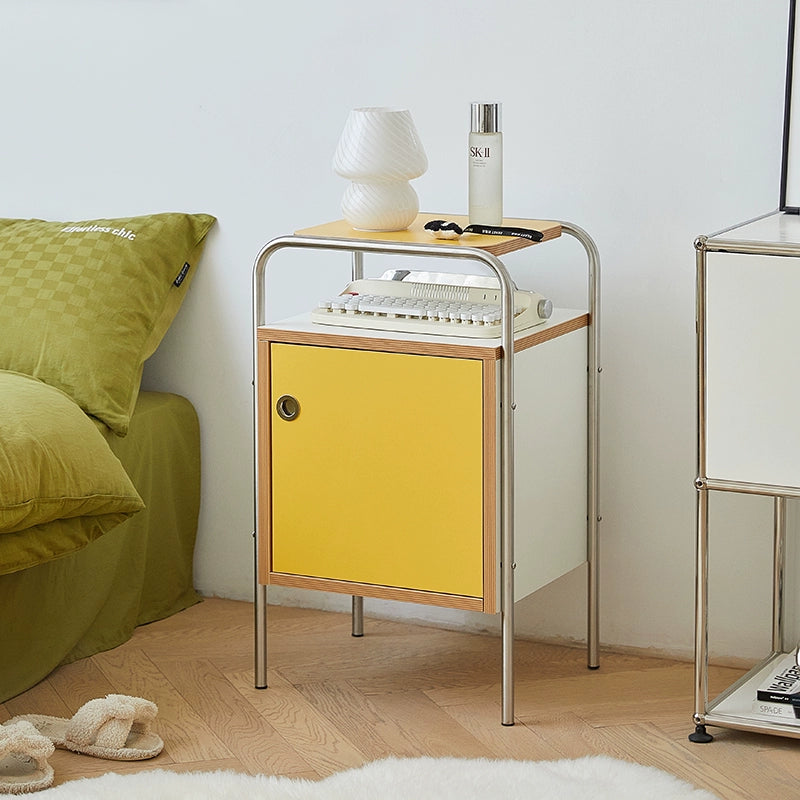 Mittelalterlicher Nachttisch, kleiner Schlafzimmer-Nachttisch, Massivholz-Schrank, Ins Wind Design Sense 