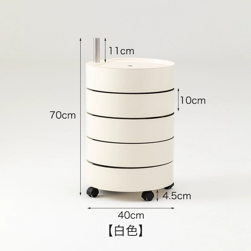 Beweglicher Lagerschrank, drehbarer Schließfach, Nachttisch, leichtes Luxus-Schlichtes, modernes Internet-Promi-Ins 