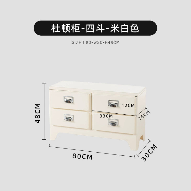 Kommode im japanischen Stil, Retro-Sofa-Seitenschrank, nordischer Stil, kreative Schlafzimmerschublade, Nachttisch 