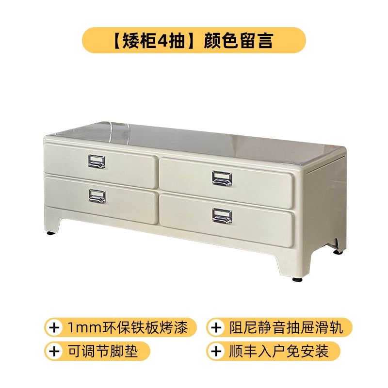 Internet-Promi-Ins-Metall-Lagerschrank Industrie-Stil Schließfach Haushalt Wohnzimmer Truhe Schrank Internet-Promi-Farbe Zinn Schubladenschrank 