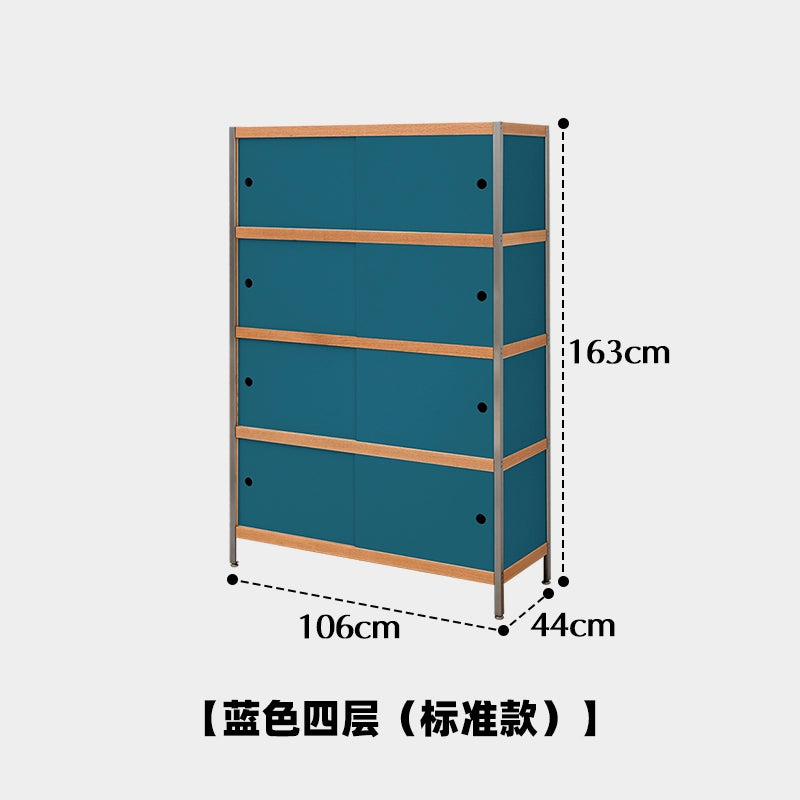 Massivholz Esszimmer Side Schrank an der Wand Locker Licht Luxus High-End Wohnzimmer Kombination Lagerregal Retro 