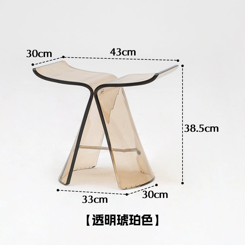 Schmetterlingshocker mittelalterlicher Designer niedriger Hocker kreativer Schuhwechselhocker dänischer künstlerischer Ankleidehocker 