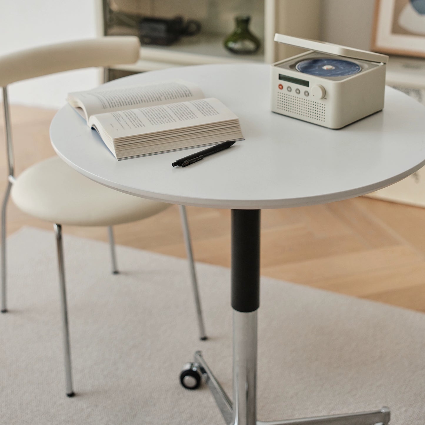 Heben retro kaffee tisch einfache kleine wohnung kaffee tisch kleine runde tisch abnehmbare büro computer tisch 