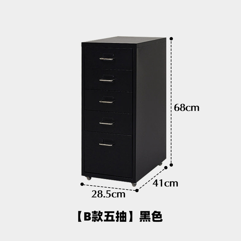 Mobiler Lagerschrank Cremefarbener Wind einfacher Truhenschrank aus Schmiedeeisen Home Schlafzimmer Nachttisch Dopamin kreativ 