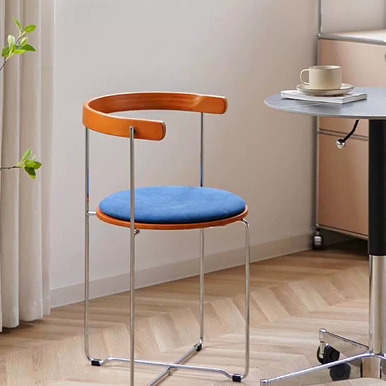 Retro Klappstuhl Esszimmerstuhl Kleine Wohnung Haushalt Massivholzstuhl Freizeit Rückenlehne Stuhl Einfaches Design 