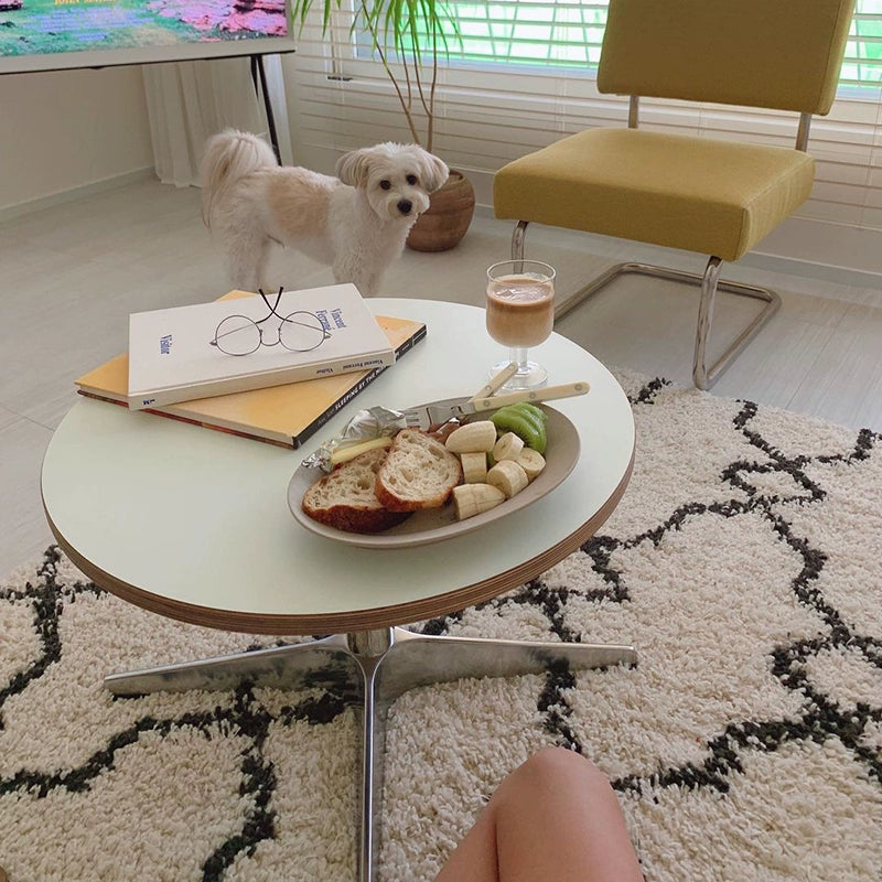 Quadratischer Tisch, niedriger Tisch, Ins-Stil, für Haushalt und Wohnzimmer, minimalistischer quadratischer Couchtisch, kleine Wohnung, mittelalterlicher Sofa-Beistelltisch 