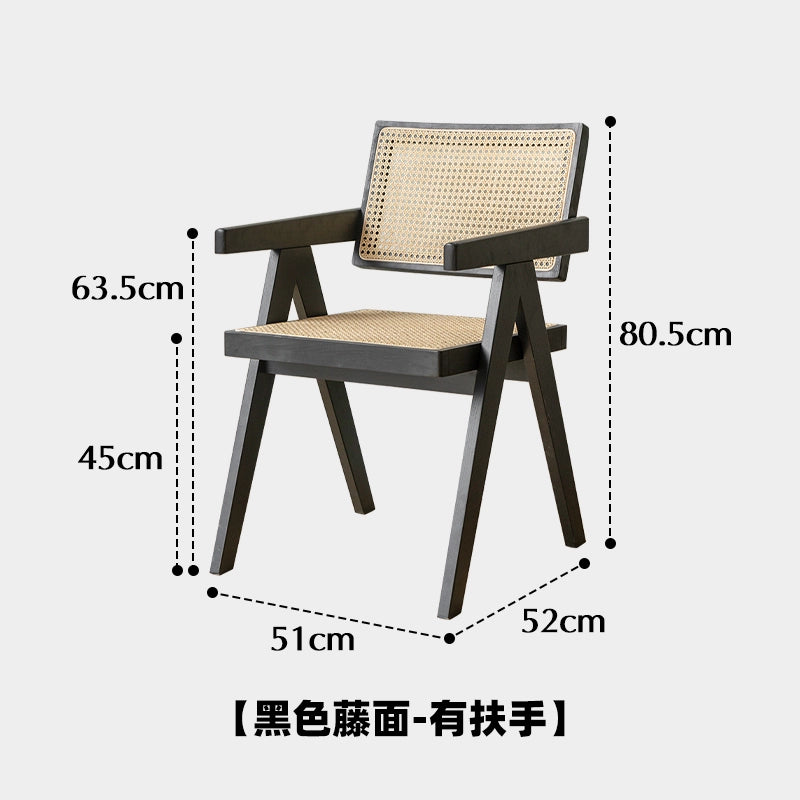 Chandigarh Stuhl Massivholz Rattan Esszimmerstuhl Mittelalter Designerstuhl Wabi Sabi Wind Retro Stuhl B &amp; B 