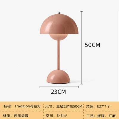 Dänische dekorative Tischlampe Nordic einfache Retro Ins Beliebte Nachttischlampe Ins mittelalterliche Knospen-Umgebungslampe 
