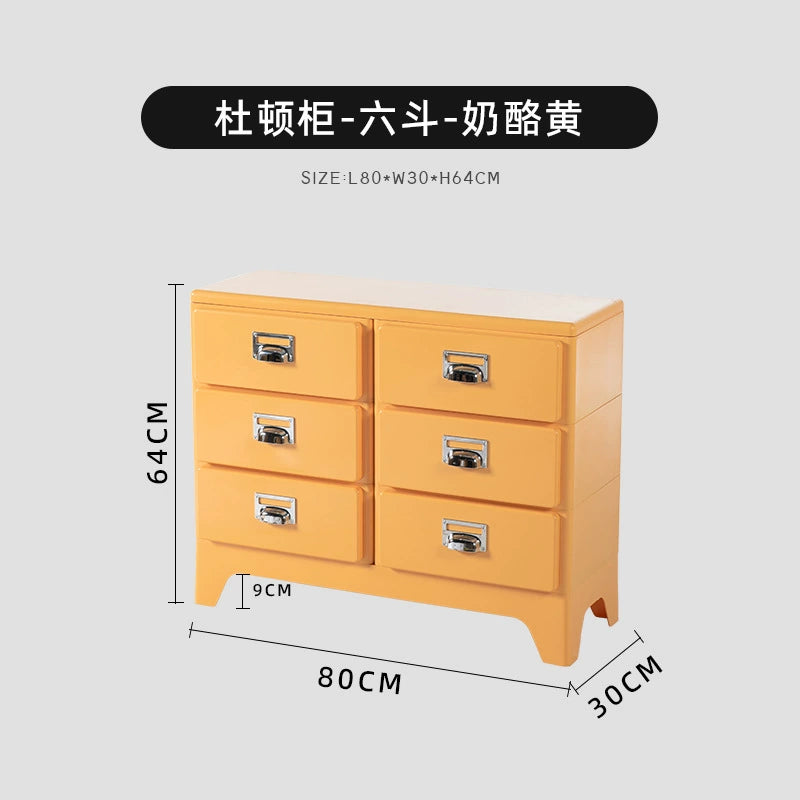 Kommode im japanischen Stil, Retro-Sofa-Seitenschrank, nordischer Stil, kreative Schlafzimmerschublade, Nachttisch 