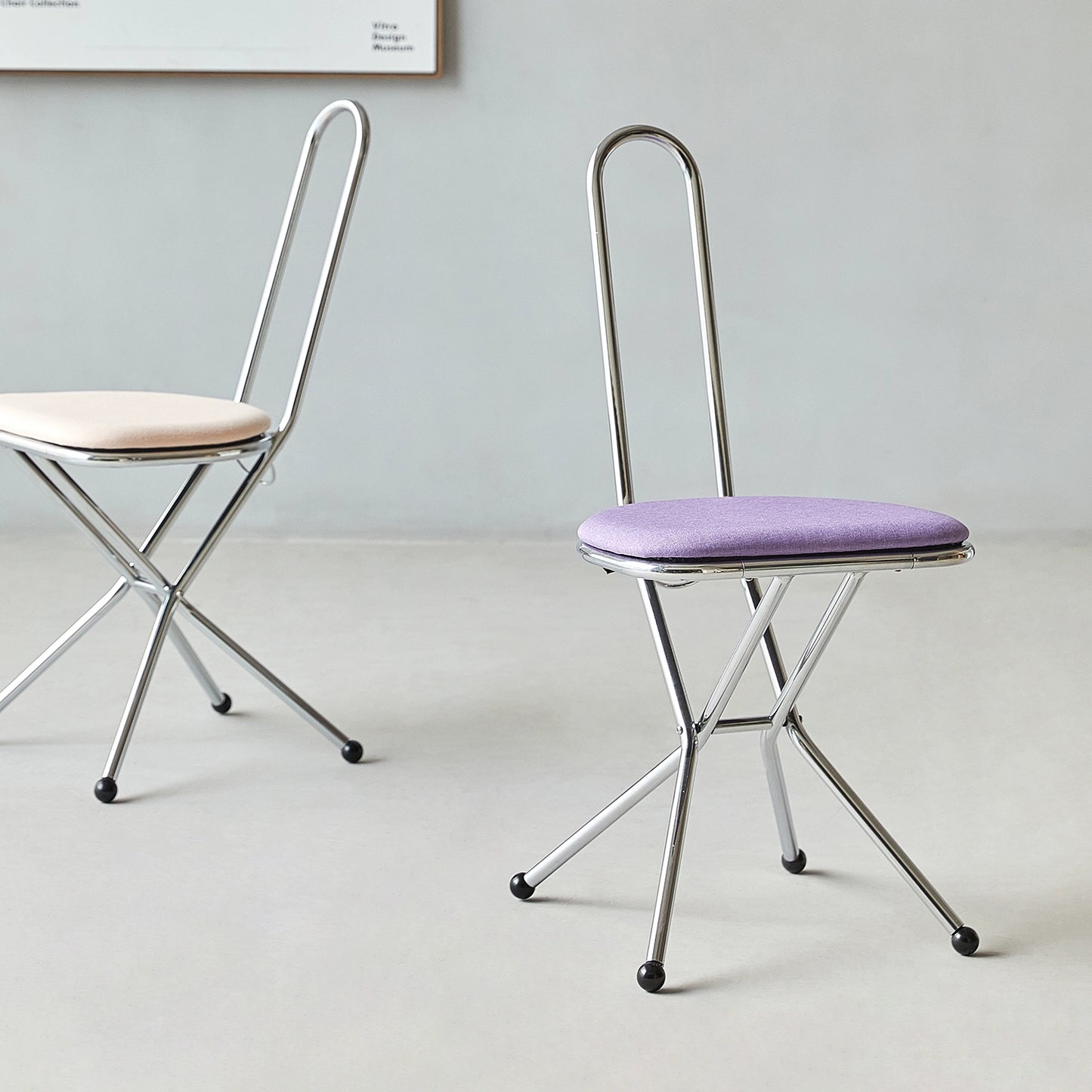 Klappstuhl minimalistischen künstlerischen Esszimmerstuhl kleine Wohnung Schmiedeeisen tragbare Rückenlehne Hocker Internet Prominente Ins 