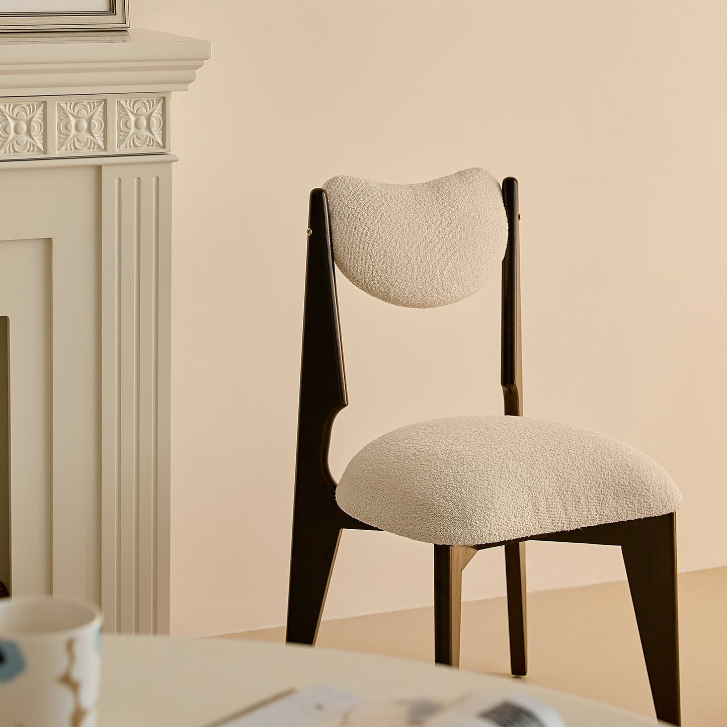 Nordic massivholz esszimmer stuhl mittelalterlichen modell zimmer kreative stuhl weiche tasche lamm wolle dressing hocker licht luxus 