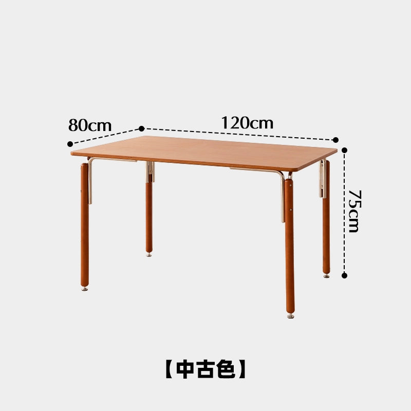 Mittelalterlicher Esstisch aus Massivholz, leichter Luxus-Esstisch der Spitzenklasse, einfacher Designer-Schreibtisch für kreatives Büro
