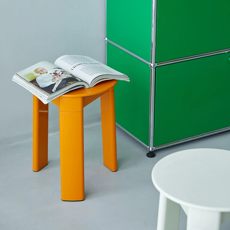 Mittelalterliche Replik Kunststoff Rundhocker Home Modern Simple Room Kleiner Stuhl Ins PopularMultifunktionaler niedriger Hocker 