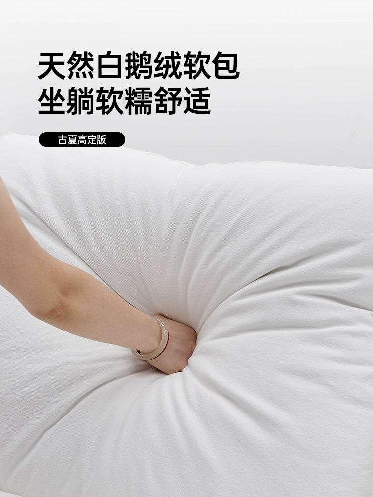 Cream Wind Cloud Electric Function Cloud Sofa Designer Zero Against The Wall Adjustable Straight Row Module Fabric Sofa