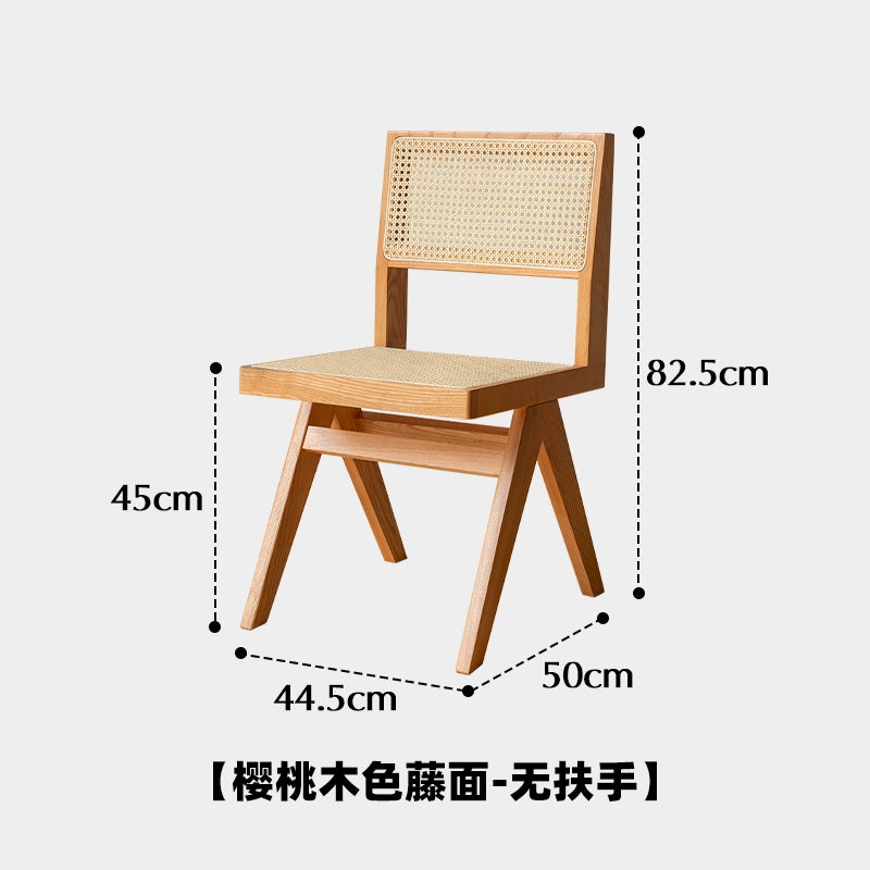 Chandigarh Stuhl Massivholz Rattan Esszimmerstuhl Mittelalter Designerstuhl Wabi Sabi Wind Retro Stuhl B &amp; B 