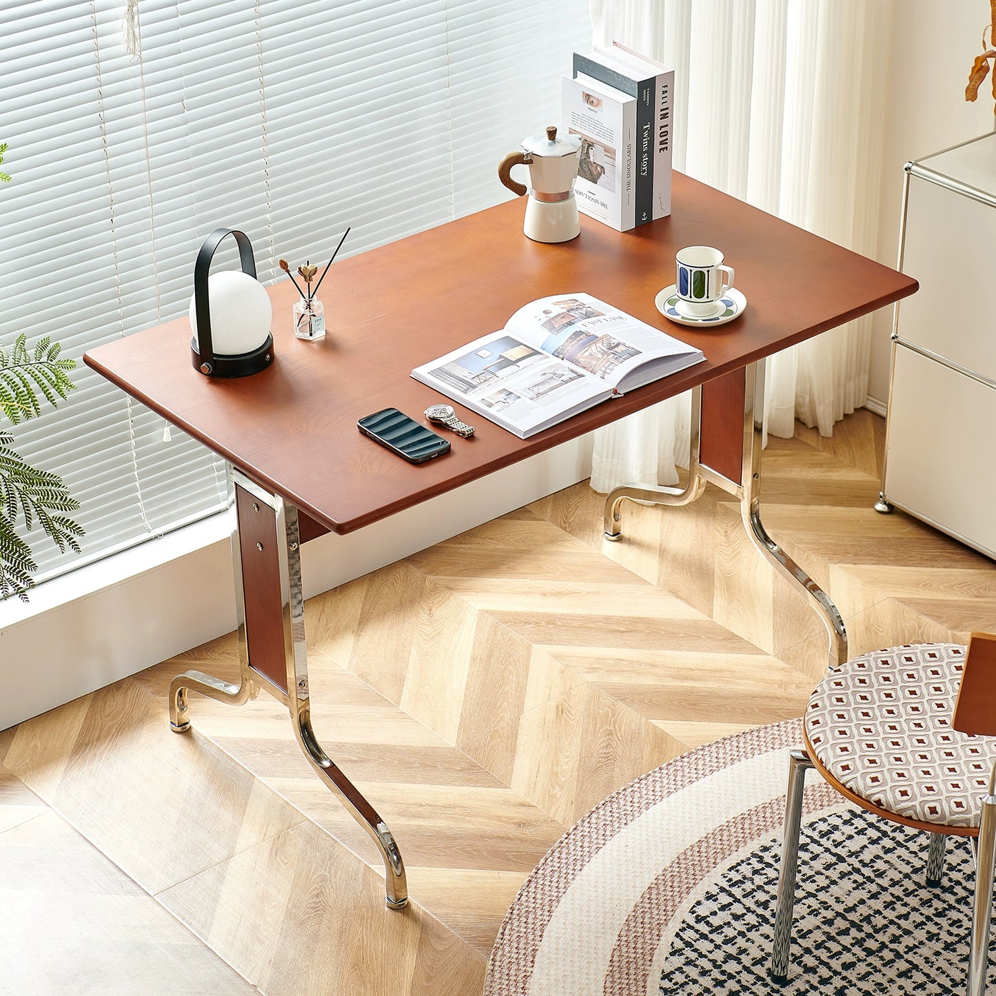 Massivholz Mittelalterlicher Schreibtisch Haushalt Bauhaus Stil Büro Werkbank Kleine Wohnung Einfacher Computertisch 