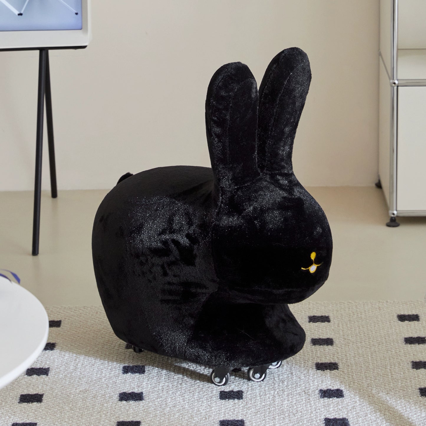 Kaninchen montieren abnehmbare niedlichen kinder stuhl kreative tier sitz Ins Popularfluff schuh ändern niedrigen hocker 