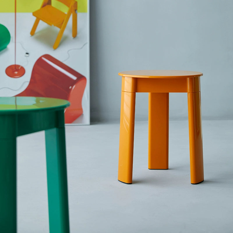 Mittelalterliche Replik Kunststoff Rundhocker Home Modern Simple Room Kleiner Stuhl Ins PopularMultifunktionaler niedriger Hocker 