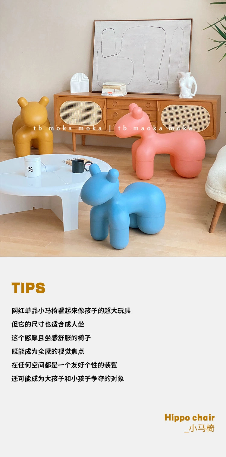 Pony Stuhl Cartoon Kinder Niedriger Hocker Kreative Tier Schuhwechselhocker Internet Prominente Ins Nordic Hocker Hause 