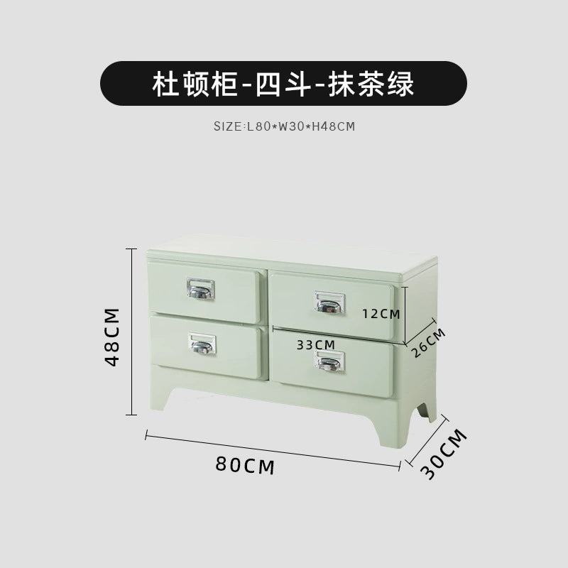 Kommode im japanischen Stil, Retro-Sofa-Seitenschrank, nordischer Stil, kreative Schlafzimmerschublade, Nachttisch 