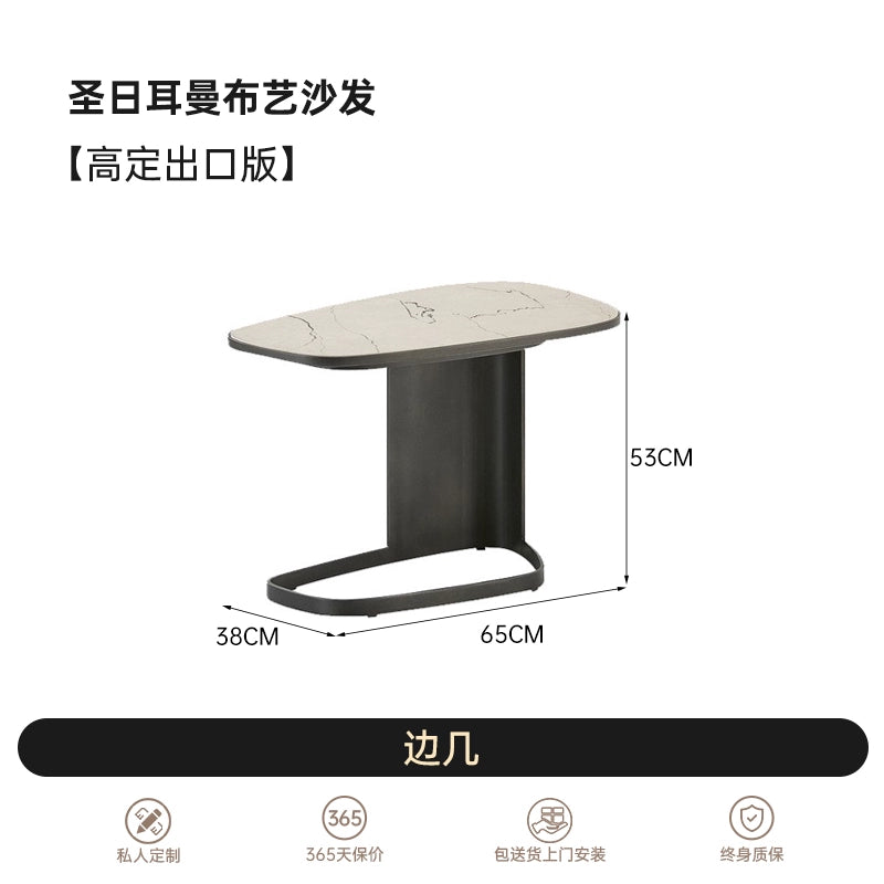 Italian Light Luxury Saint-Germain Fabric Sofa Modern Simple Designer Living Room Curved Corner Combination Sofa