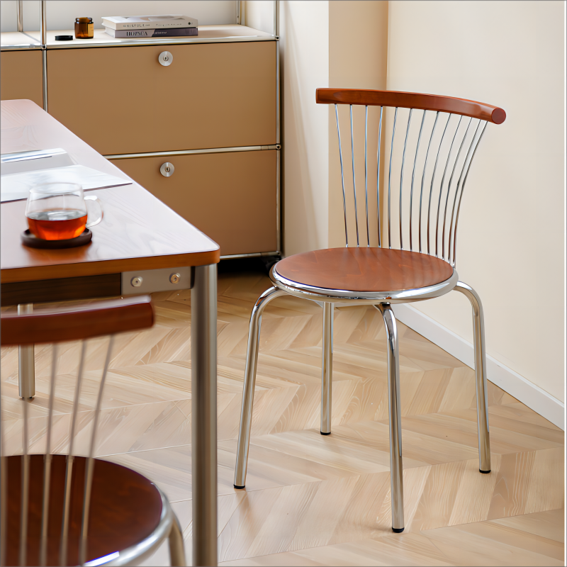 Retro Esszimmerstuhl Massivholz Nordischer Industriestil Rückenlehnenstuhl Ins Designer Café Verhandlungsstuhl 