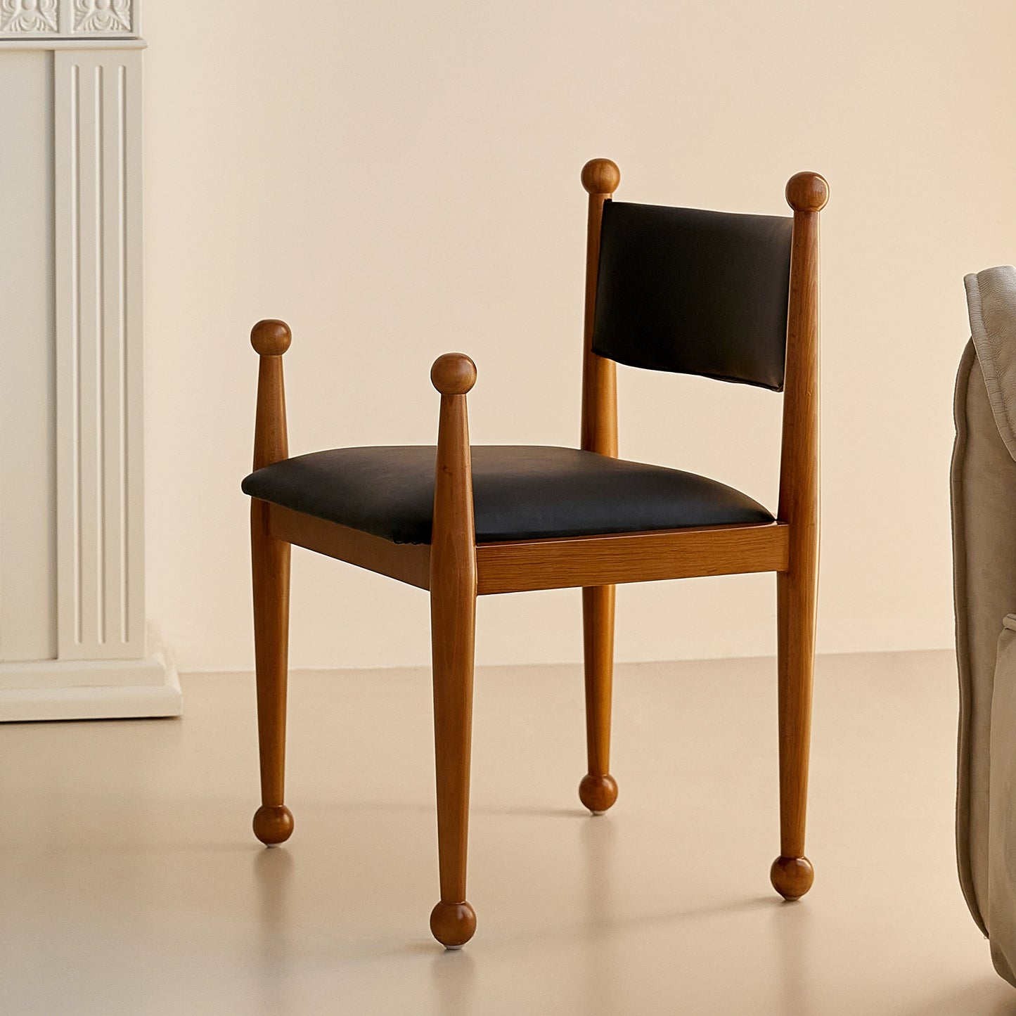 Nordic retro esszimmer stuhl massivholz designer stuhl vintage bett und frühstück cafe stuhl ins licht luxus