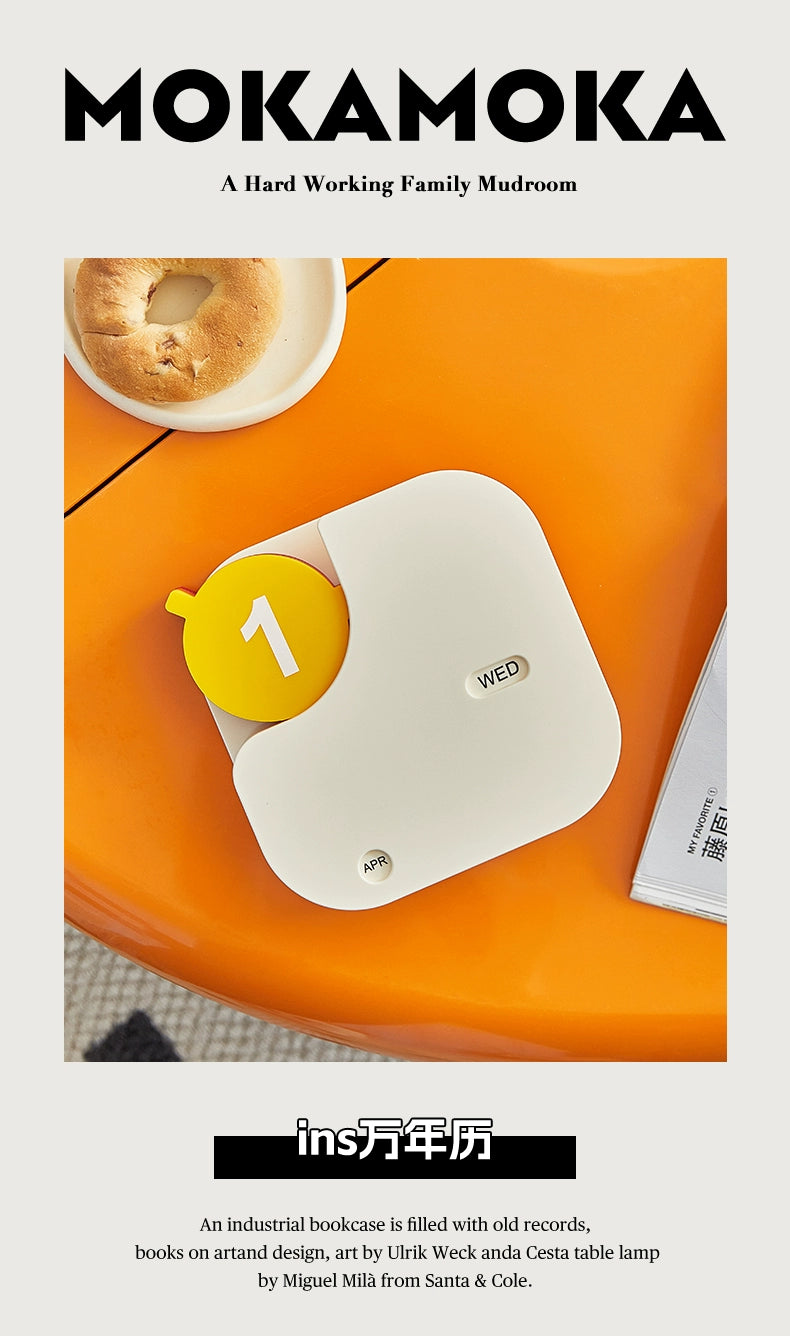 Mittelalterlicher ewiger Kalender, kreativer Kalender, Ornament, vertikaler Kalender 2024, neues Ins, beliebtes Ins-Stil-Geschenk 