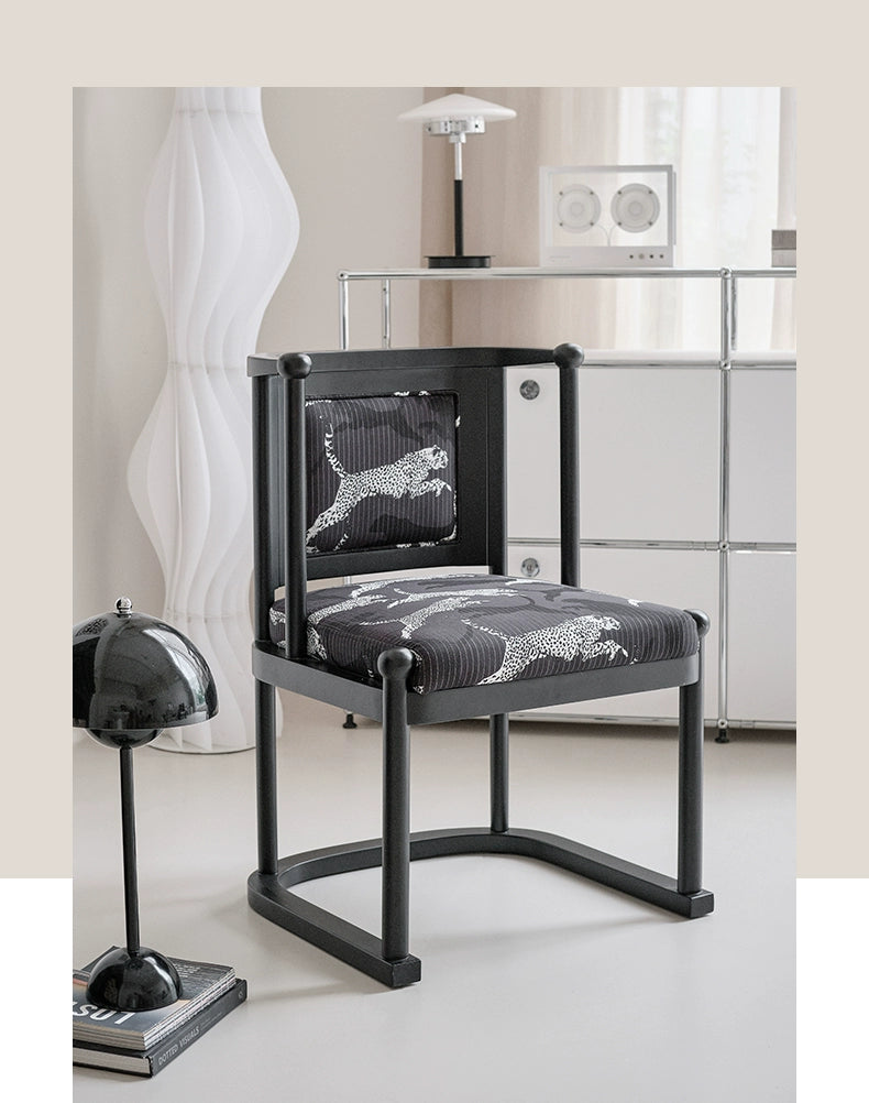 Leopard Leopard Stuhl Designer Massivholz Esszimmerstuhl Französisch mittelalterlichen Esstisch Stuhl Sessel Home High Sense 