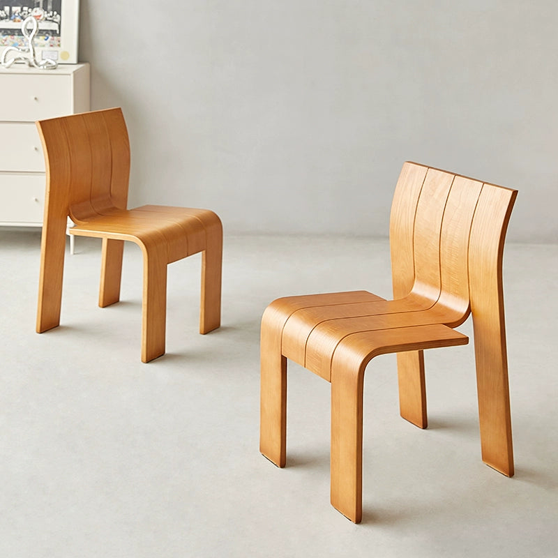 Mittelalterlicher Esszimmerstuhl aus Massivholz, Wabi-Sabi-Stuhl für den Haushalt, einfacher Rückenlehnenhocker, Designgefühl B &amp; B 