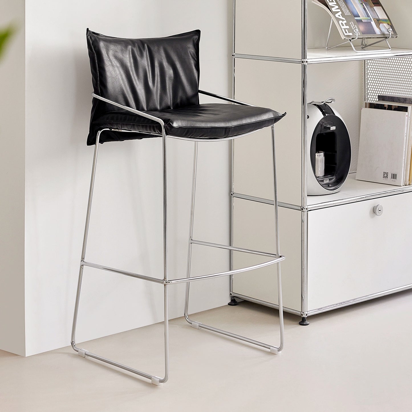 Soft Bag Barstuhl Licht Luxus High Sense Home Island Stuhl Kreativer Retro Schmiedeeisen Hochstuhl Designer 